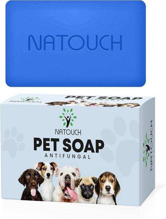 Antifungal Soap for Dog, Dog Shampoo for Allergies and Itching, Natural Soap Bar with Tea Tree Oil, and Lavender Oil, Helps with Infections & Fungus Irritation Itching - Natouch LLC