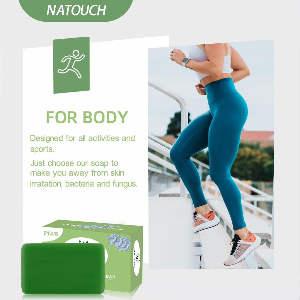 Natouch Antifungal Soap for Tree Oil Body Women/Men Bar Help Jock Itch Natural Tea Ringworm Foot Odor Skin Irritations With and 4oz - Natouch LLC