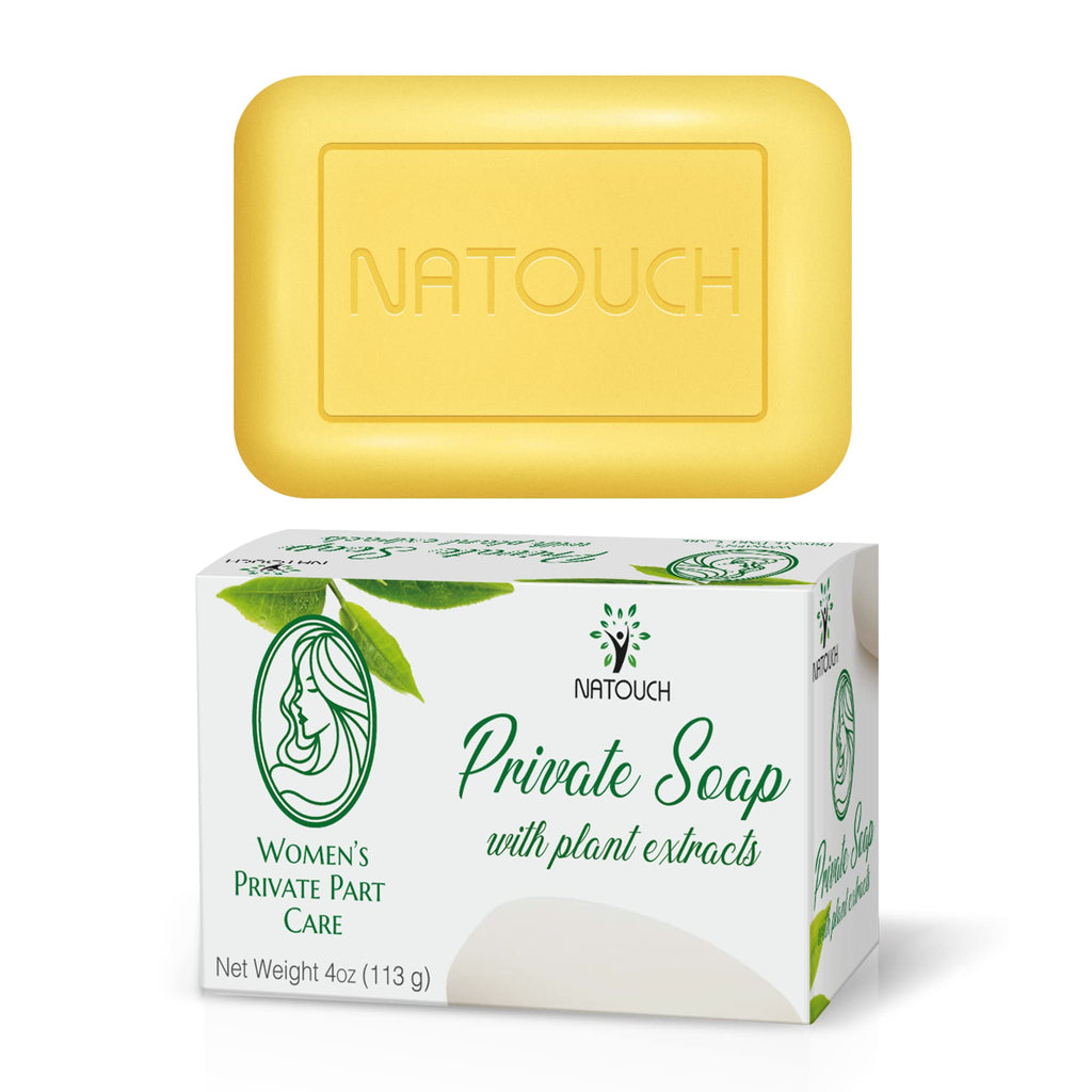 Natouch Yoni Soap Bar, PH Balance Feminine Wash for Women, Natural Vaginal Yoni Wash with Natural Essential Oil, Private Soap Bar for Eliminating Odor, Reducing Itching, and Moisturizing Intimate - Natouch LLC